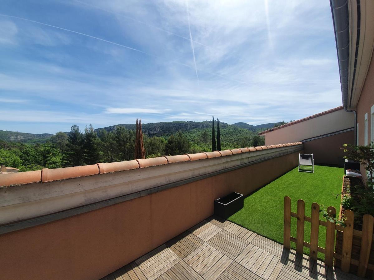 Terrasse 130M2 Panoramique Avec Climatisation Piscine - 3 Chambres Greoux-les-Bains Exterior photo